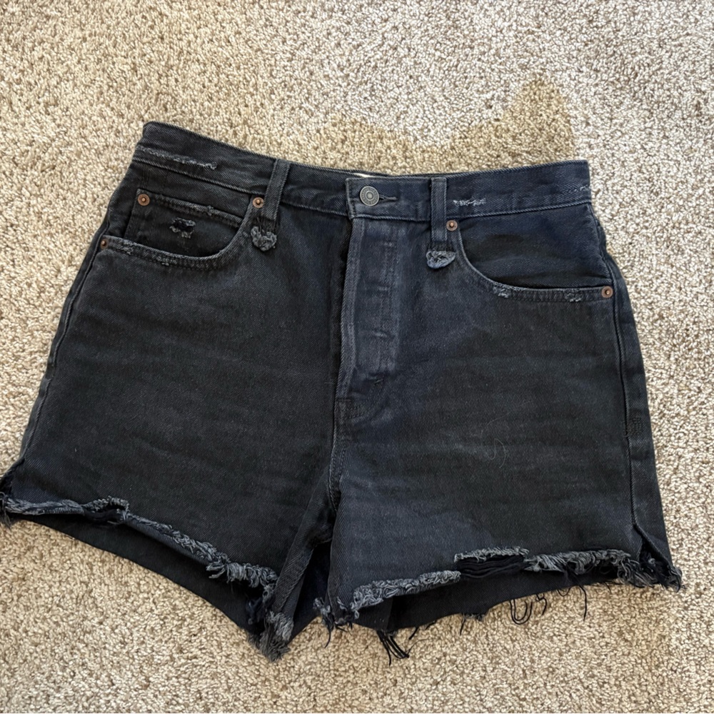 We The Free Black Jean Shorts
